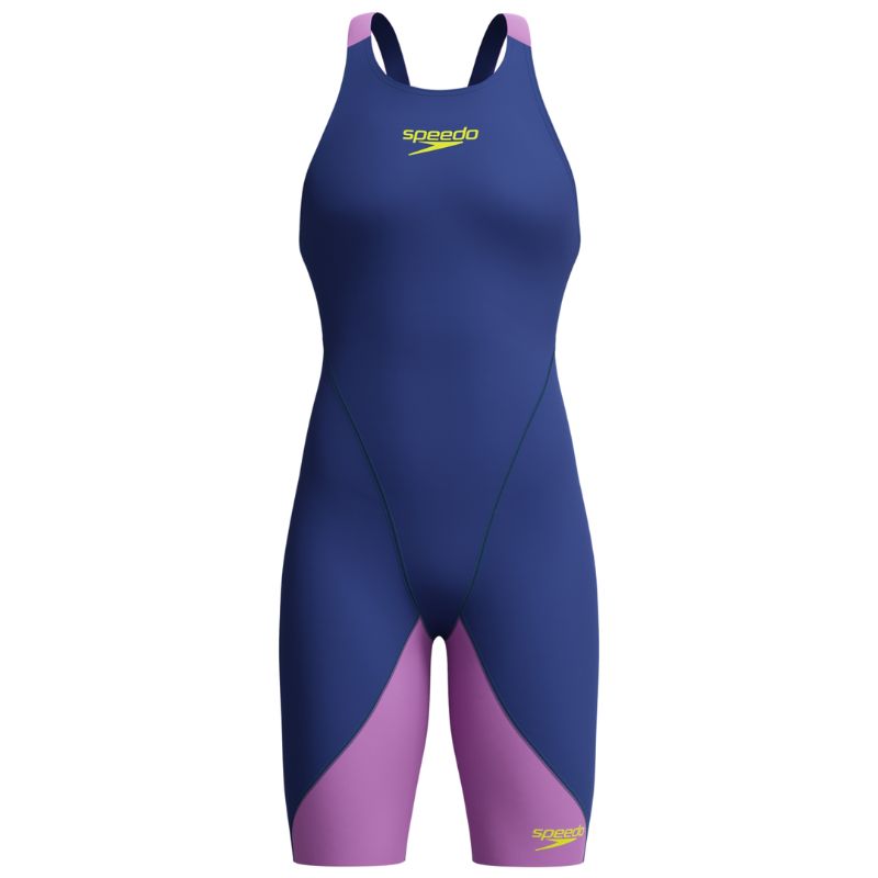 Speedo - Girls Fastskin LZR Ignite Kneeskin - Noble Navy/Neon Jelly