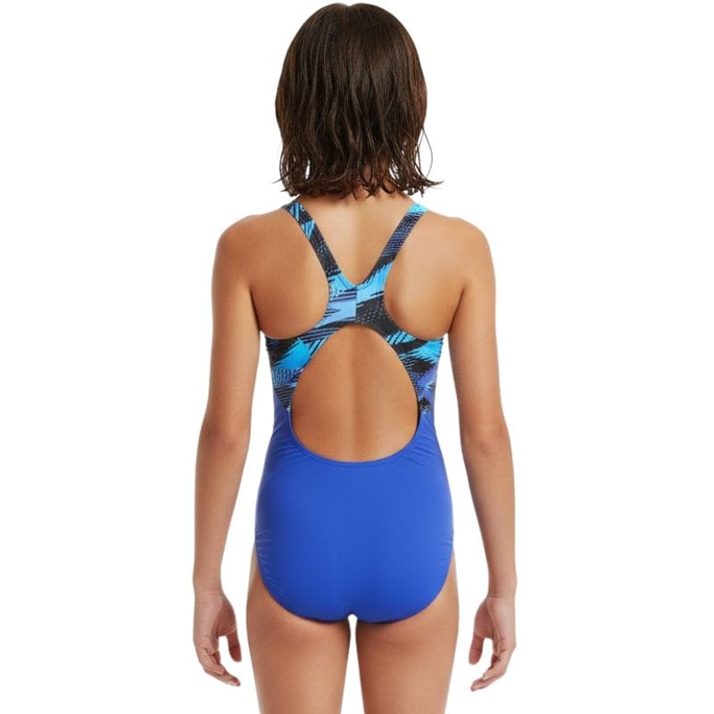 Speedo - Girl's HyperBoom Splice Muscleback Swimsuit - Blue