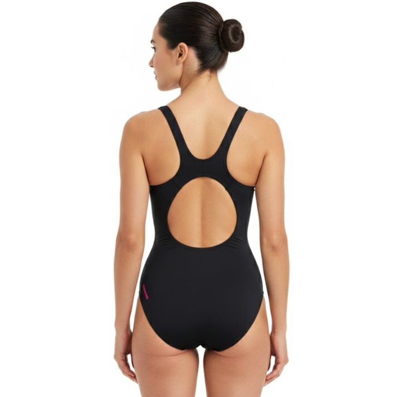 Speedo - Graphic Panel Muscleback Ladies Swimsuit - Black