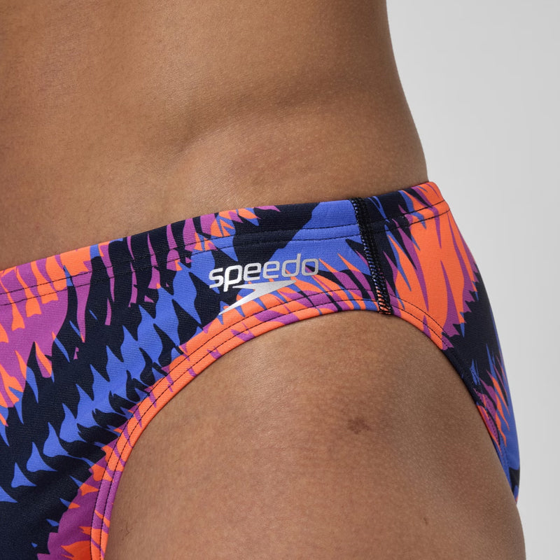 Speedo - Men's 5cm Allover Digital Brief - Razor Sharp/Diva
