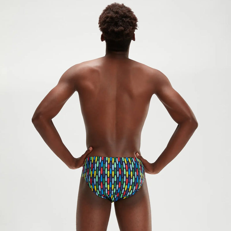 Speedo - Men's 8cm Club Training Brief - Navy/Red