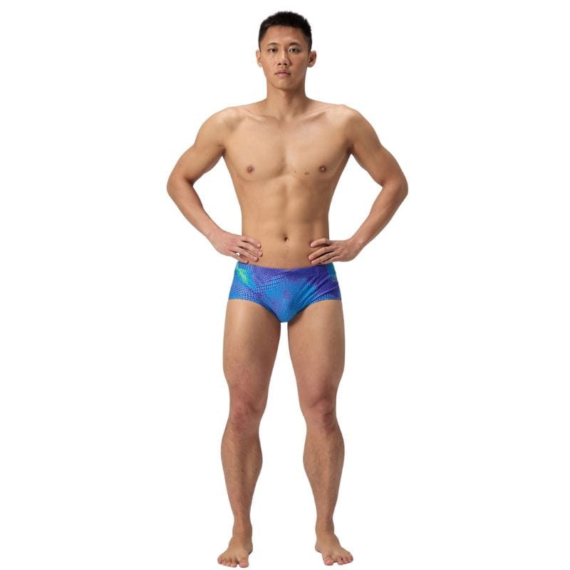 Speedo - Men's Club Training Printed 13.5cm Brief - Sugar Blue