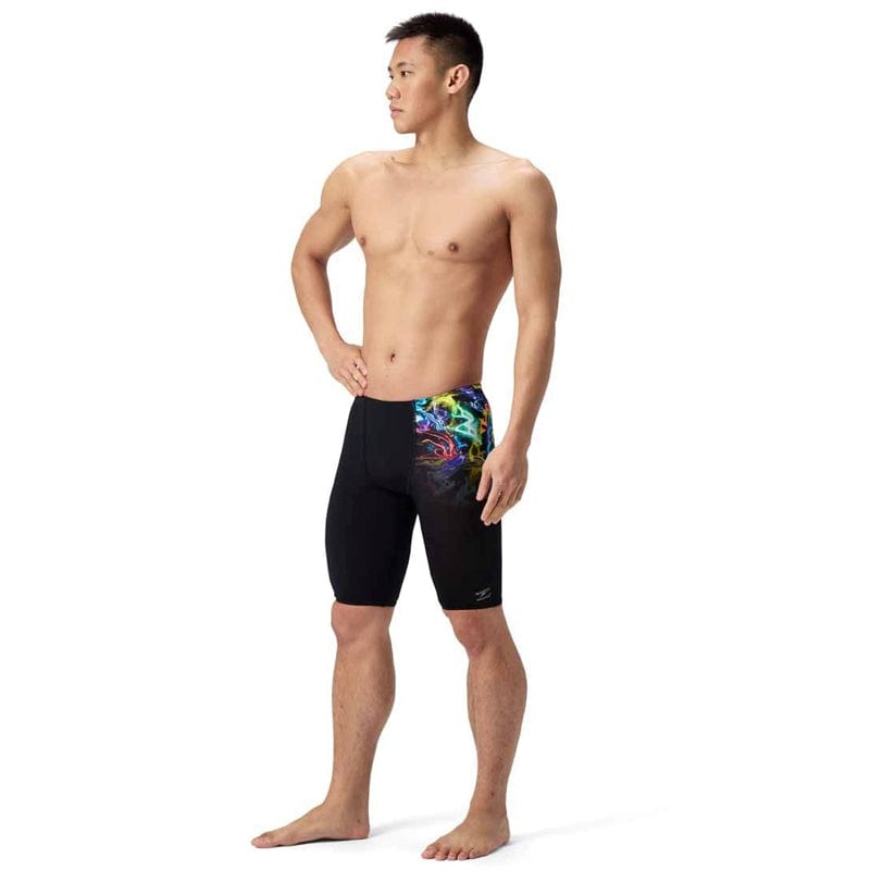 Speedo - Men's Club Training Printed Jammer - Static Volta/Black