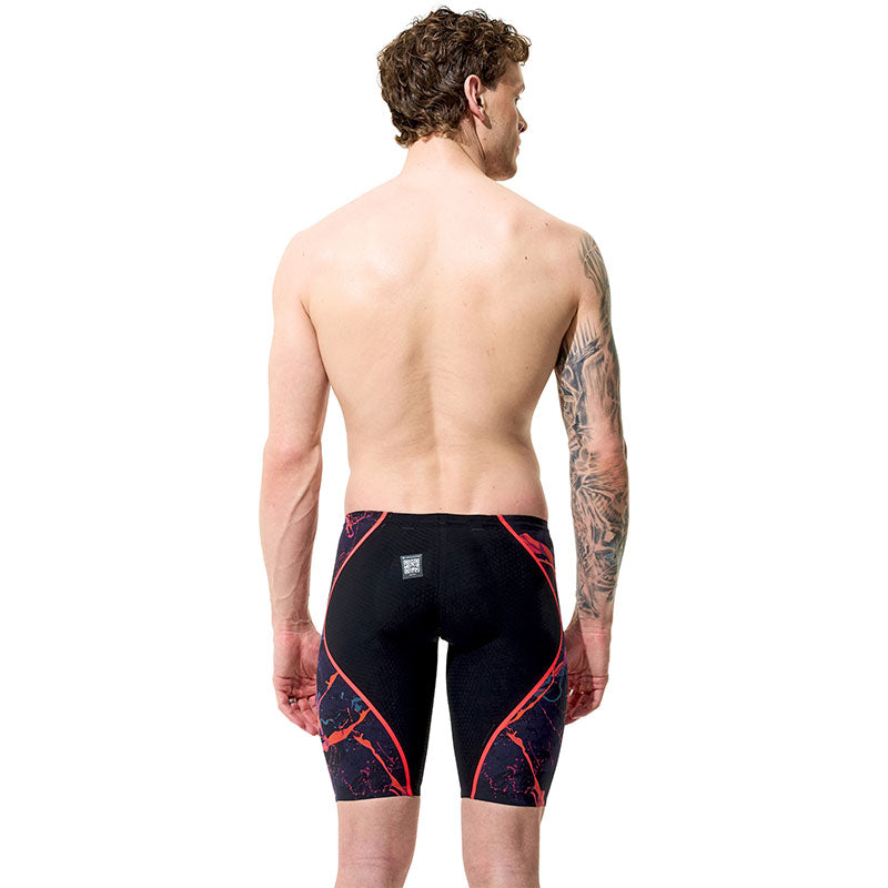Speedo - Men's Fastskin LZR Pure Intent 2.0 Jammer - Black/Black Ember/Flare Ml