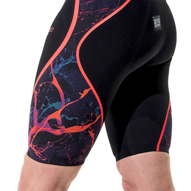 Speedo - Men's Fastskin LZR Pure Intent 2.0 Jammer - Black/Black Ember/Flare Ml