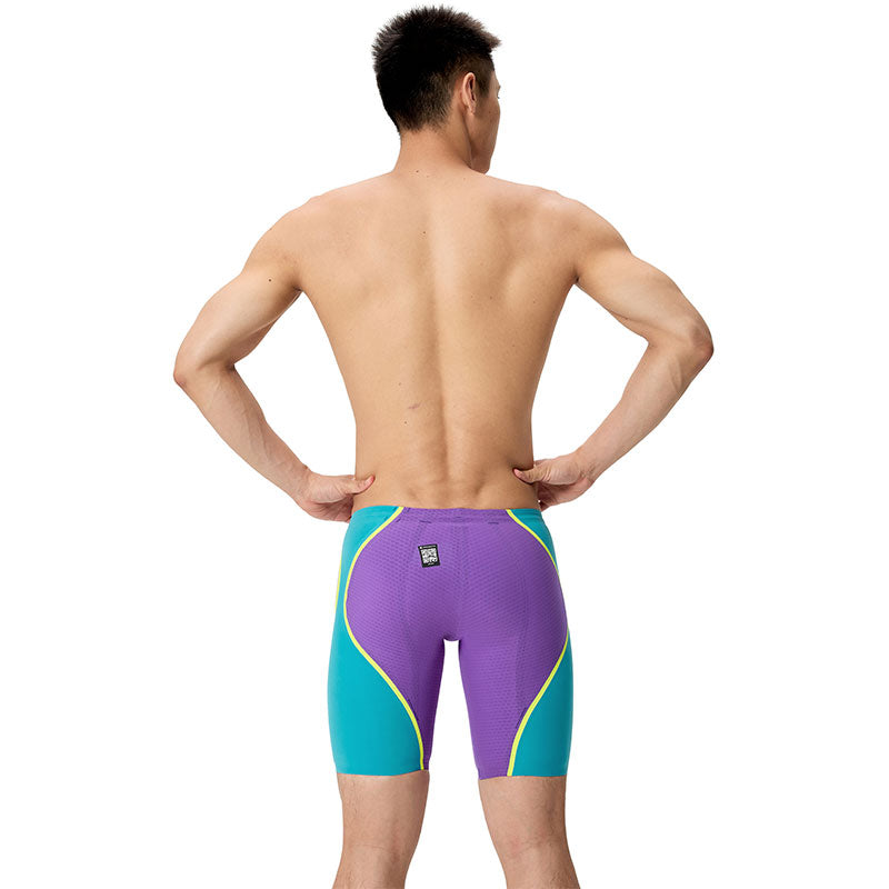 Speedo - Men's Fastskin LZR Pure Intent 2.0 Jammer - Galaxy Grape/Mayan Blue/Hyper Yellow