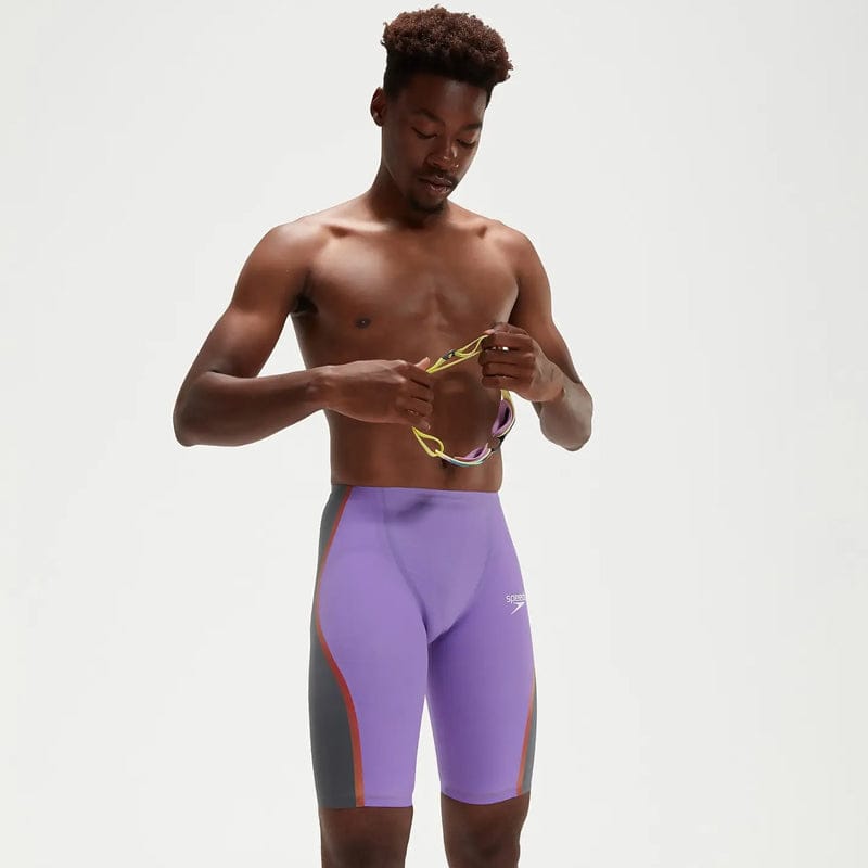 Speedo - Men's Fastskin LZR Pure Intent Purple Reign High Waist Jammer - Purple/Grey