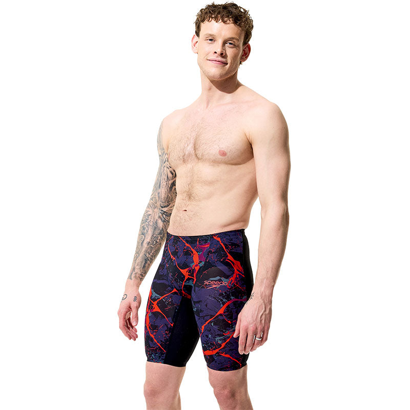 Speedo - Men's Fastskin LZR Pure Valor 2.0 High Waisted Jammer - Black Ember/Black Ml