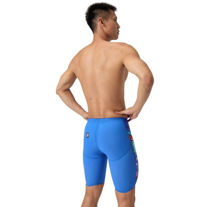 Speedo - Men's Fastskin LZR Pure Valor 2.0 High Waisted Jammer - Dark Blue/Pink