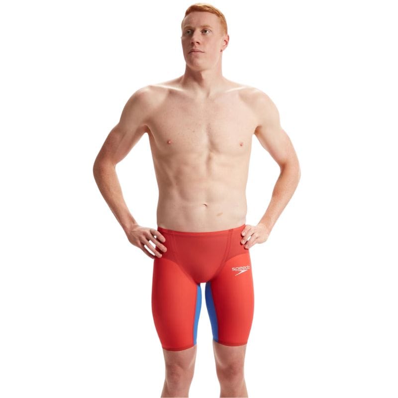Speedo - Men's Fastskin LZR Pure Valor 2.0 High Waisted Jammer - Red/Blue
