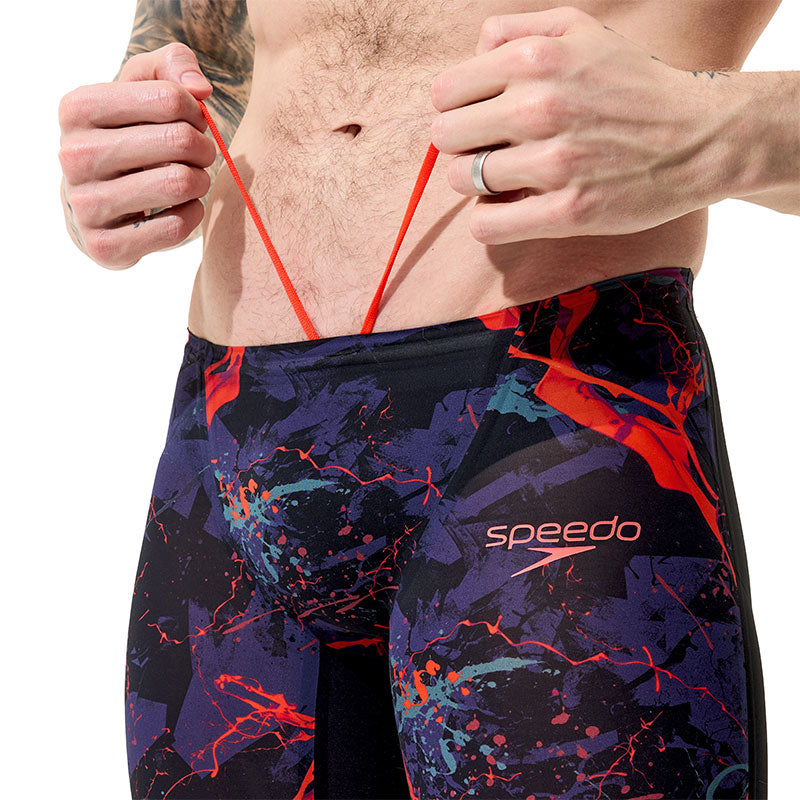 Speedo - Men's Fastskin LZR Pure Valor 2.0 Jammer - Black Ember/Black Ml