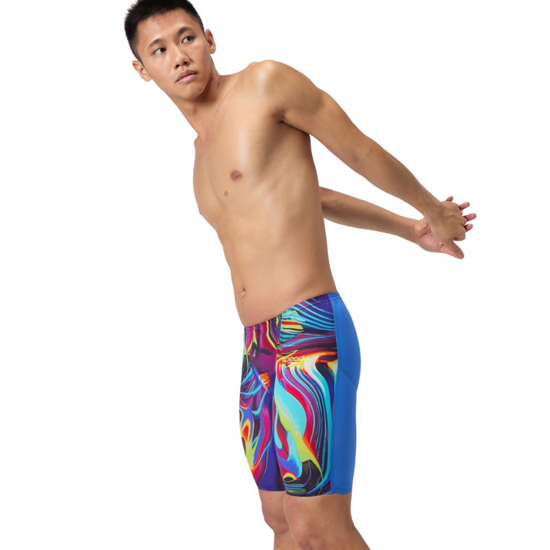 Speedo - Men's Fastskin LZR Pure Valor 2.0 Jammer - Dark Blue/Pink
