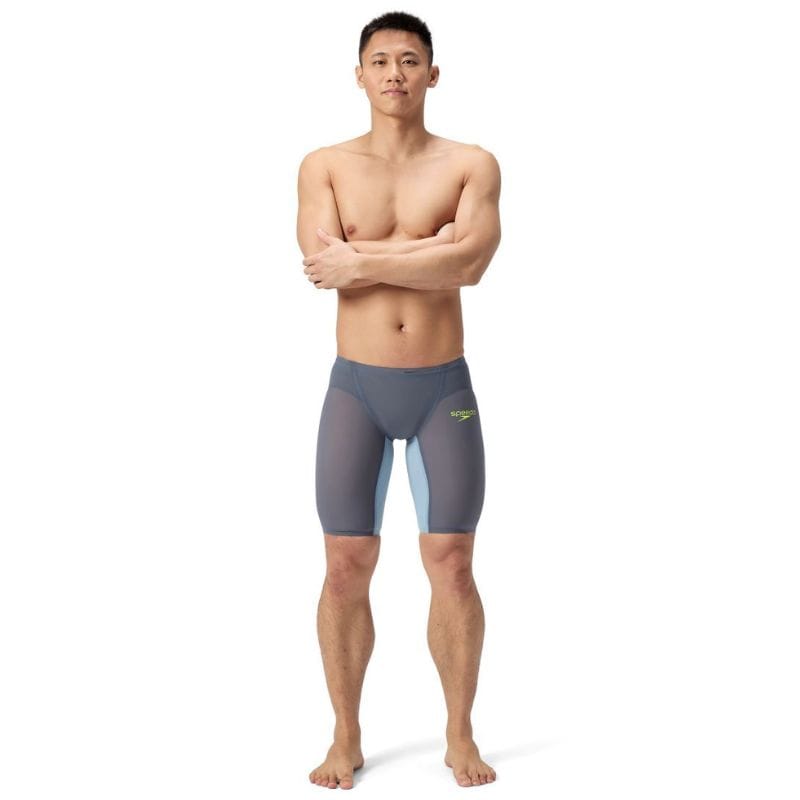 Speedo - Men's Fastskin LZR Pure Valor 2.0 Jammer - Grey Lead/Acadia Blue