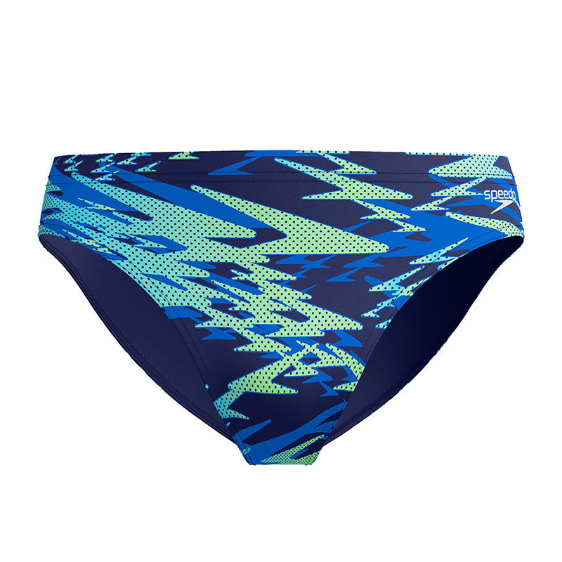 Speedo - Men's Hyperboom Print 2.5" Brief - Peacoat/Deep Sapphire