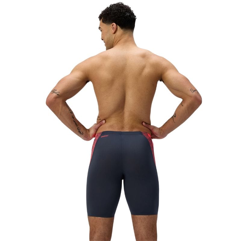 Speedo - Mens Hyperboom Splice Jammer - Grey/Orange