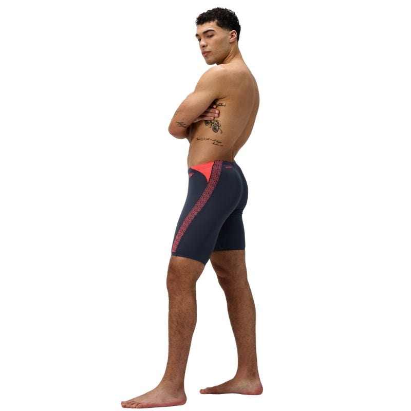 Speedo - Mens Hyperboom Splice Jammer - Grey/Orange