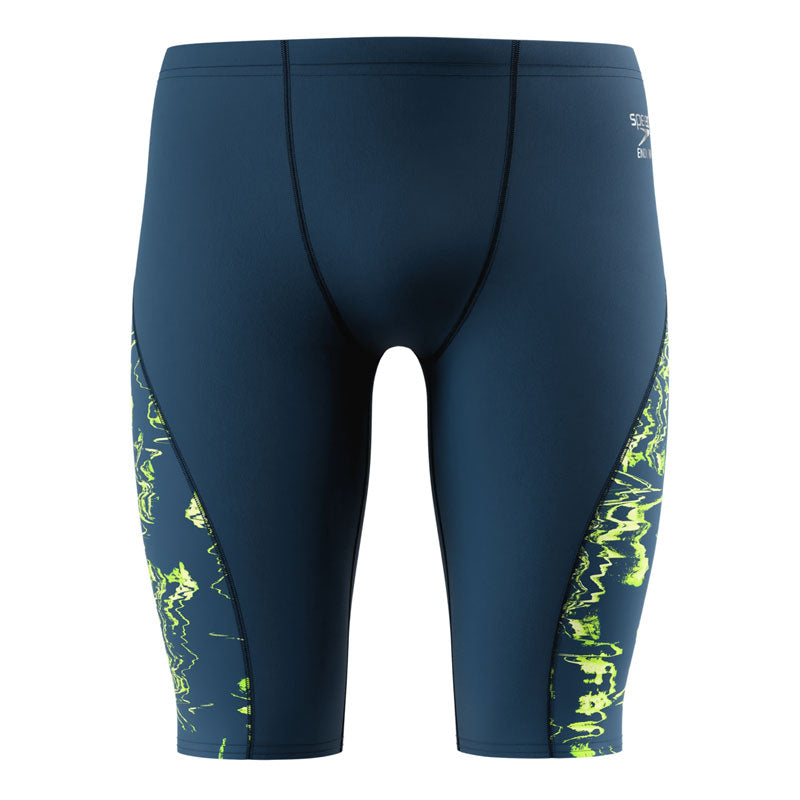 Speedo - Mens Spliced Printed Jammer - Mirage Time/Denim Teal