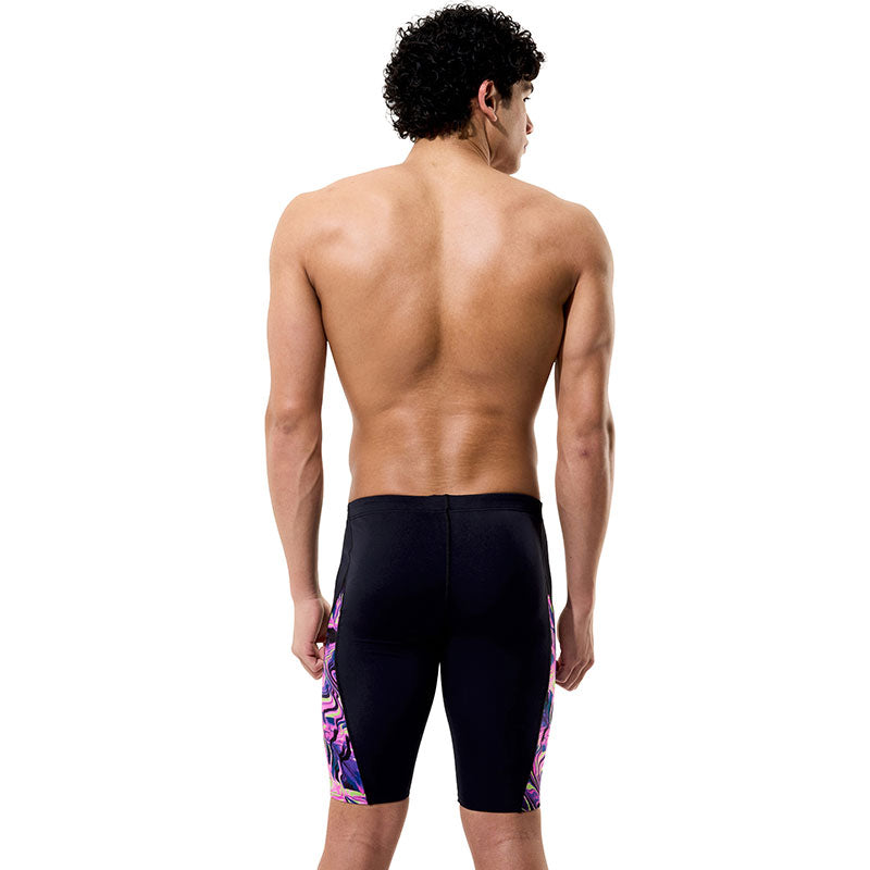 Speedo - Mens Spliced Printed Jammer - Techno Jungle/Black