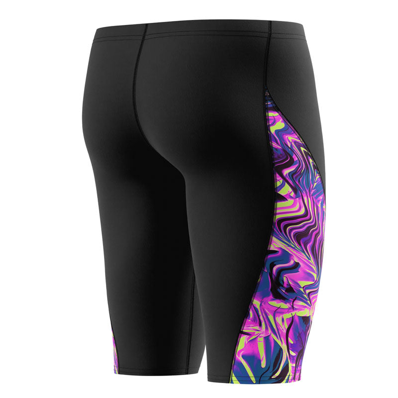 Speedo - Mens Spliced Printed Jammer - Techno Jungle/Black