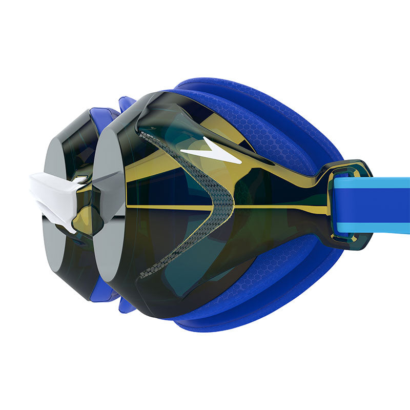 Speedo - Vanquisher 3.0 Junior Mirror Goggle - Cobalt Pop/Cobalt/Gold Mirror