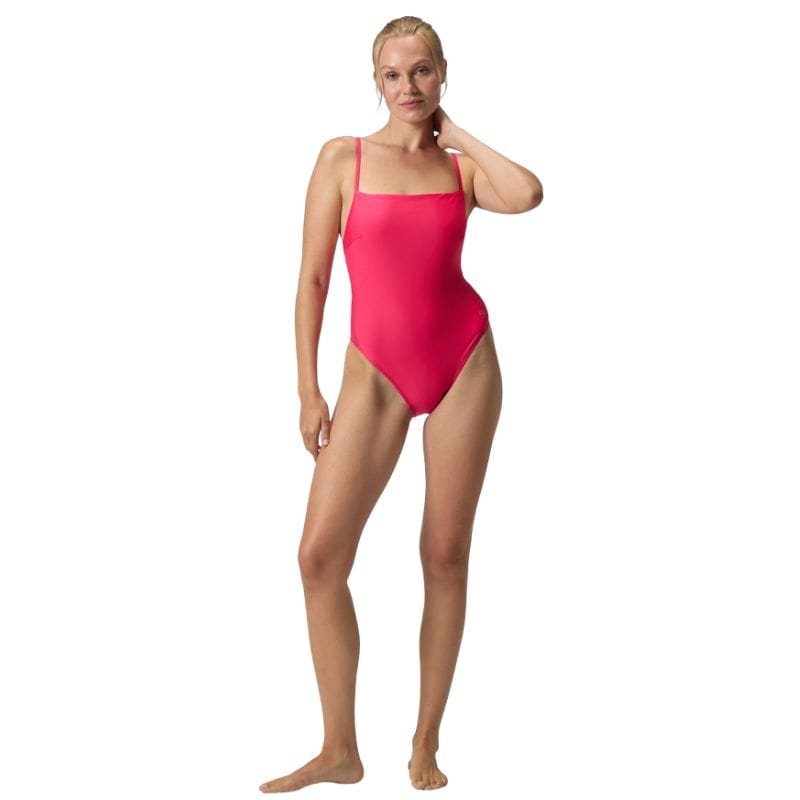 Speedo - Women's Adjustable Thinstap Swimsuit - Dark Pink