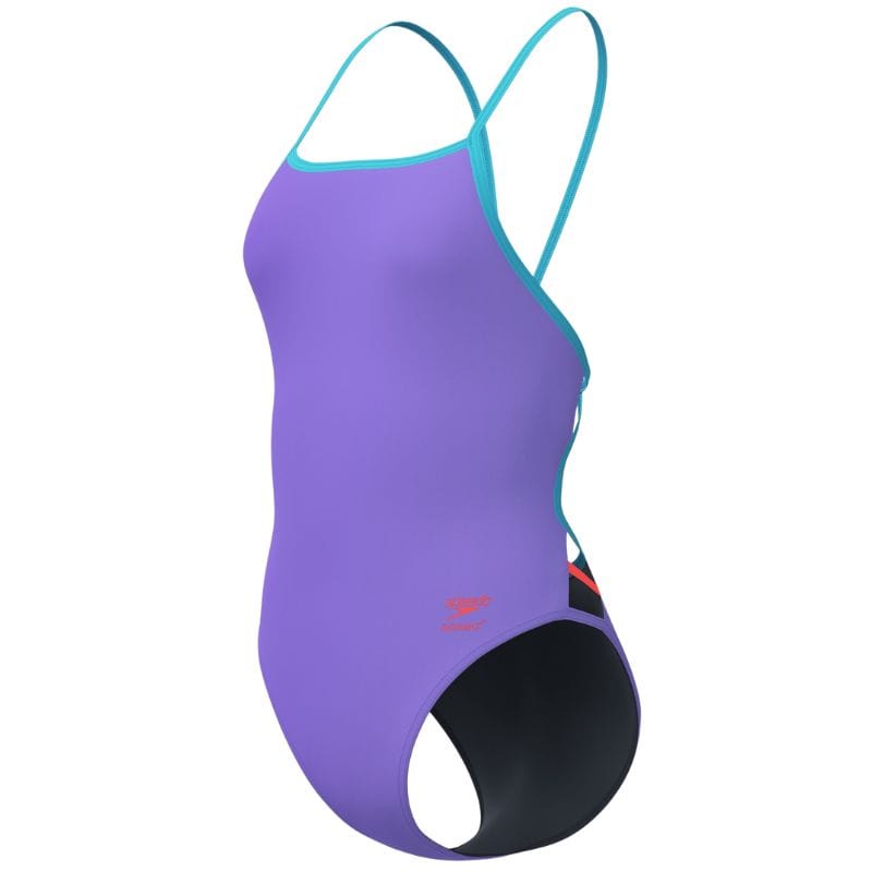 Speedo - Women's Club Training Solid Tri Back Swimsuit - Indigo Glow