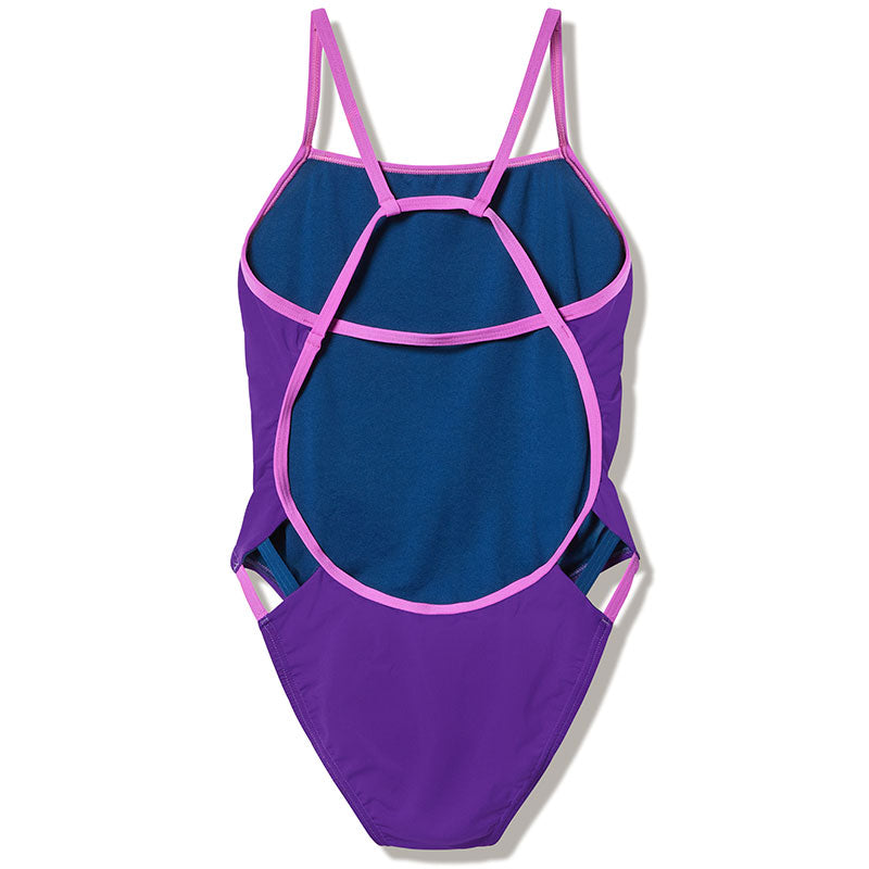 Speedo - Women's Club Training Solid Tri Back Swimsuit - Grape Soda