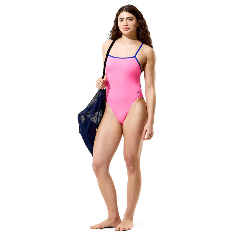 Speedo - Women's Club Training Solid Tri Back Swimsuit - Hope