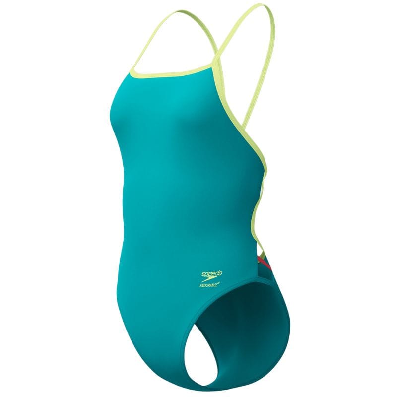 Speedo - Women's Club Training Solid Tri Back Swimsuit - Turquoise Gem