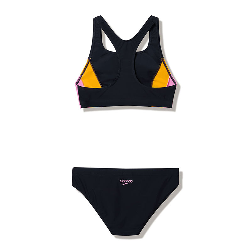 Speedo - Women's Colourblock Splice 2.0 Bikini - Anthracite/Creamsicle/Hope