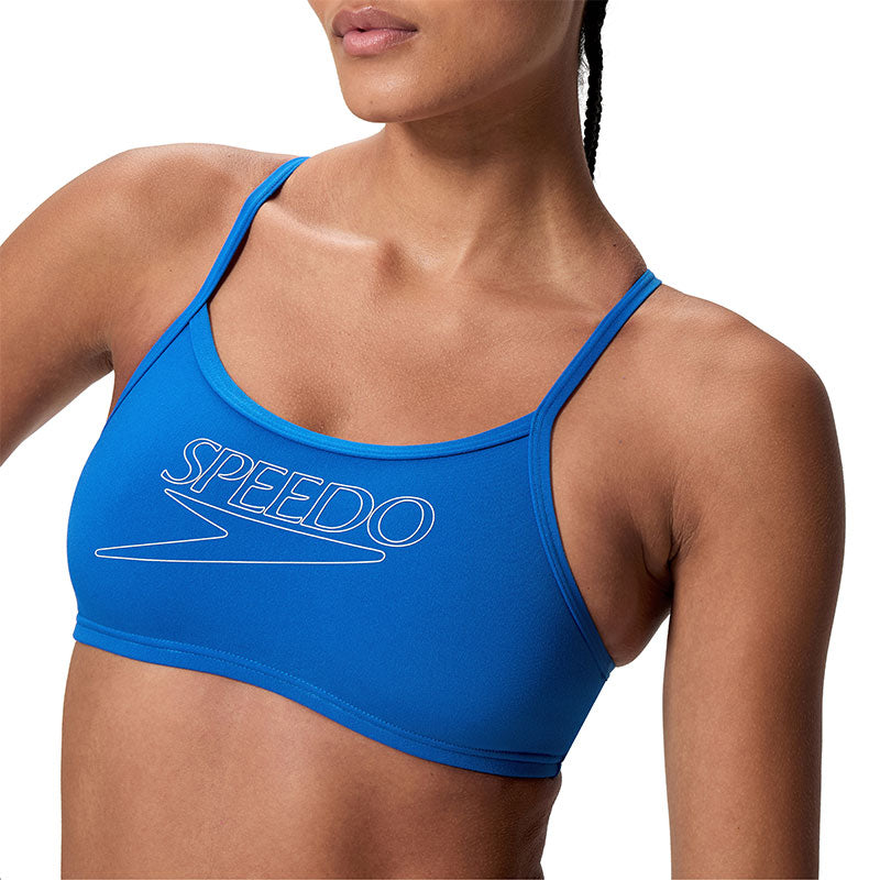 Speedo - Women's Endurance+ Logo Thinstrap Bikini Set - Turkish Sea