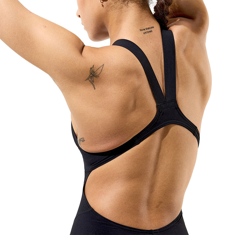 Speedo - Women's Fastskin Hyperpro Solid Openback Kneeskin - Black