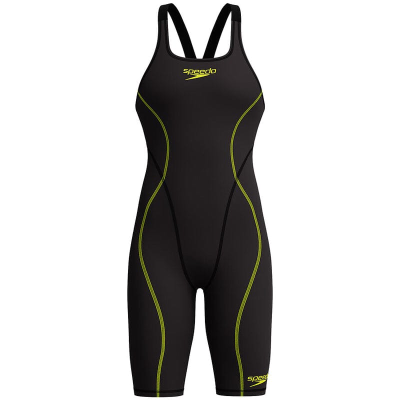 Speedo - Women's Fastskin HyperSpark Solid Openback Kneeskin - Black