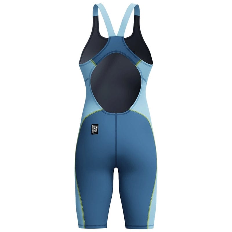 Speedo - Women's Fastskin HyperSpark Solid Openback Kneeskin - Night/Sevres Blue