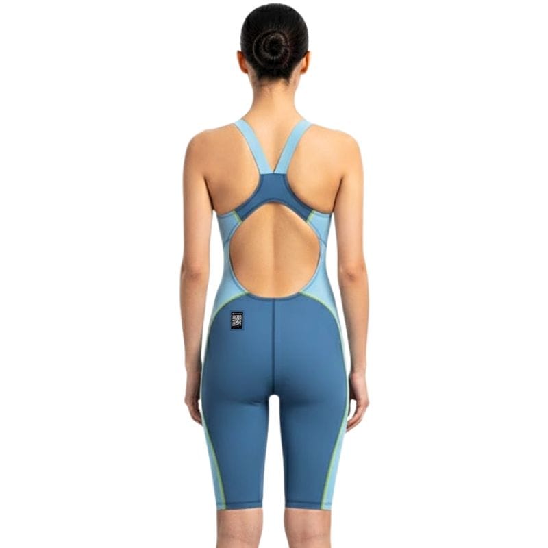 Speedo - Women's Fastskin HyperSpark Solid Openback Kneeskin - Night/Sevres Blue