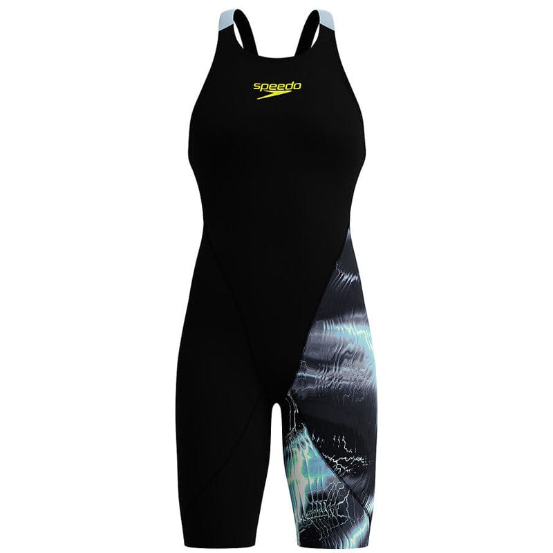 Speedo - Women's Fastskin LZR Ignite Kneeskin - Electro Static/Black