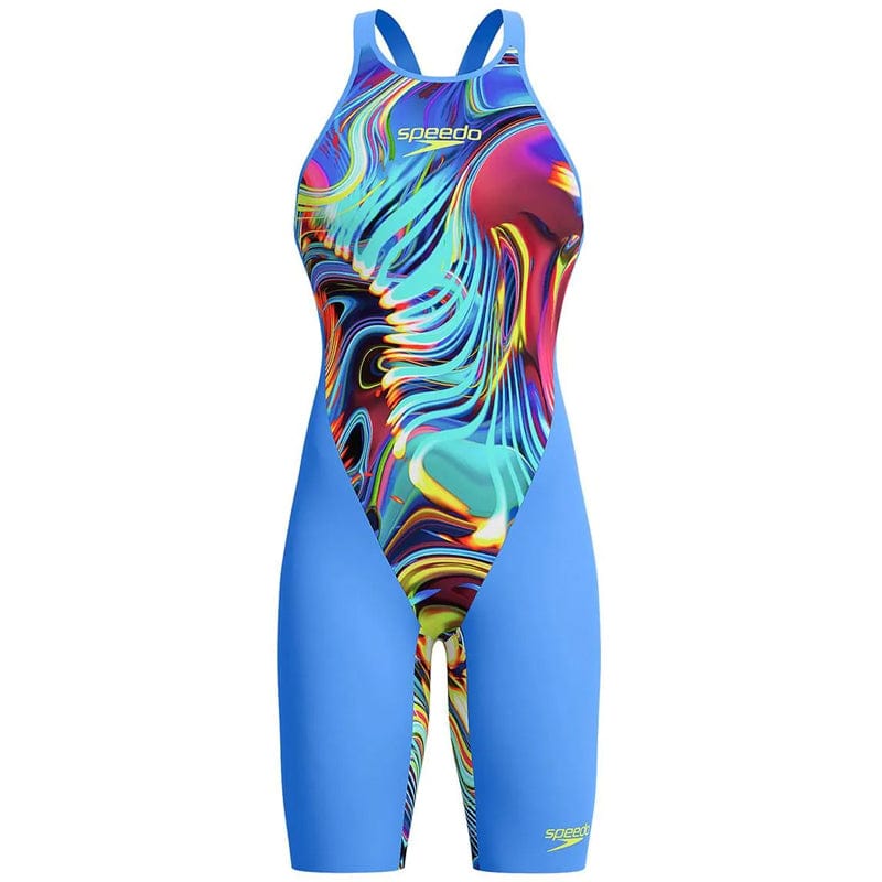 Speedo - Women's Fastskin LZR Pure Valor 2.0 Closedback Kneeskin - Dark Blue/Pink