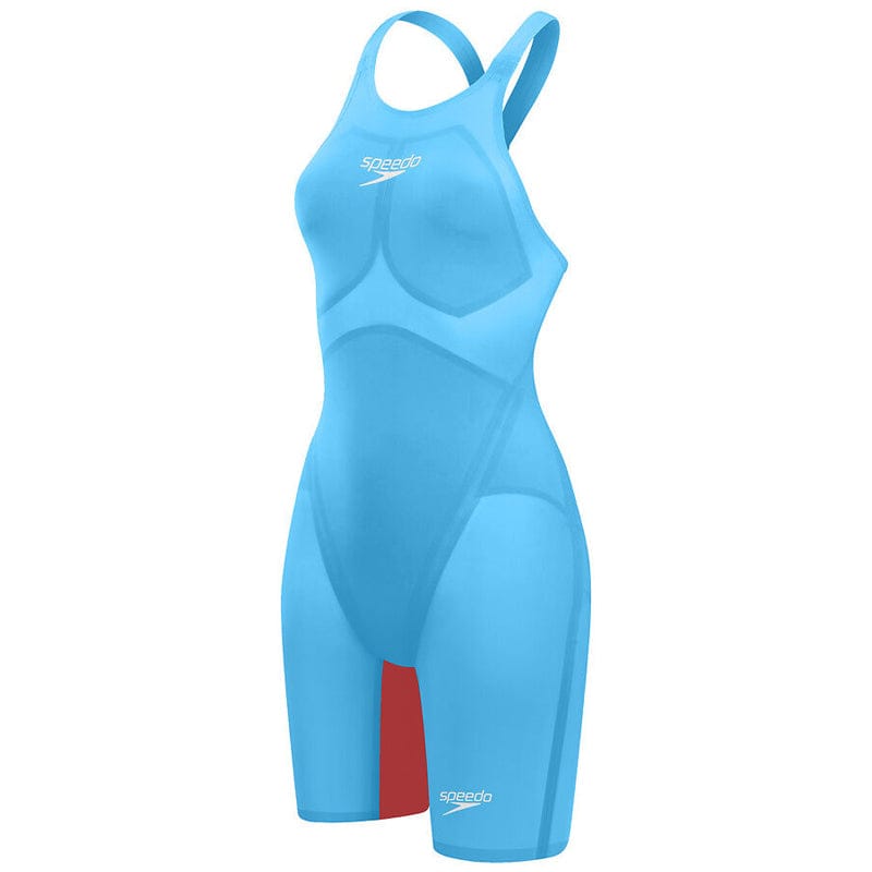 Speedo - Women's Fastskin LZR Pure Valor 2.0 Openback Kneeskin - Blue/Red