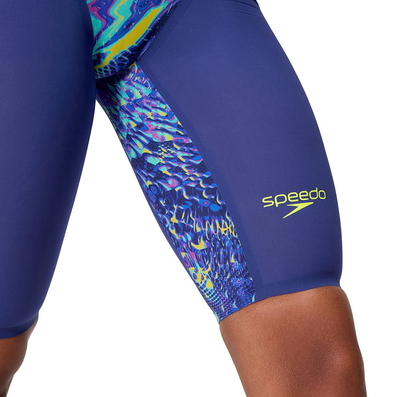 Speedo - Women's Fastskin LZR Pure Valor 2.0 Openback Kneeskin - Noble Navy/Morphosis