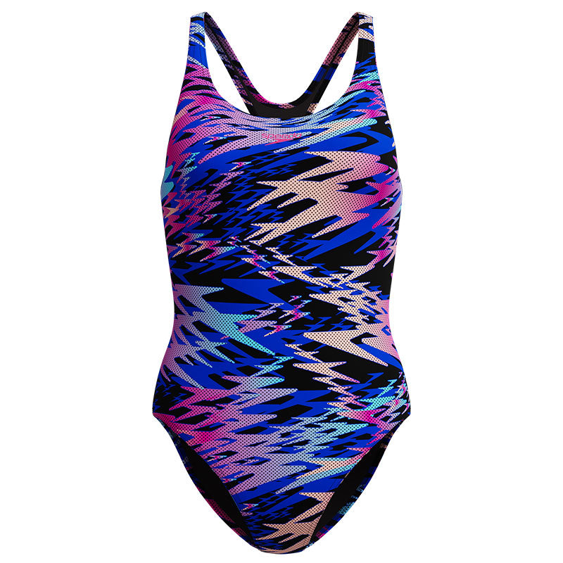 Speedo - Women's Hyperboom Print Medalist Swimsuit - Anthracite