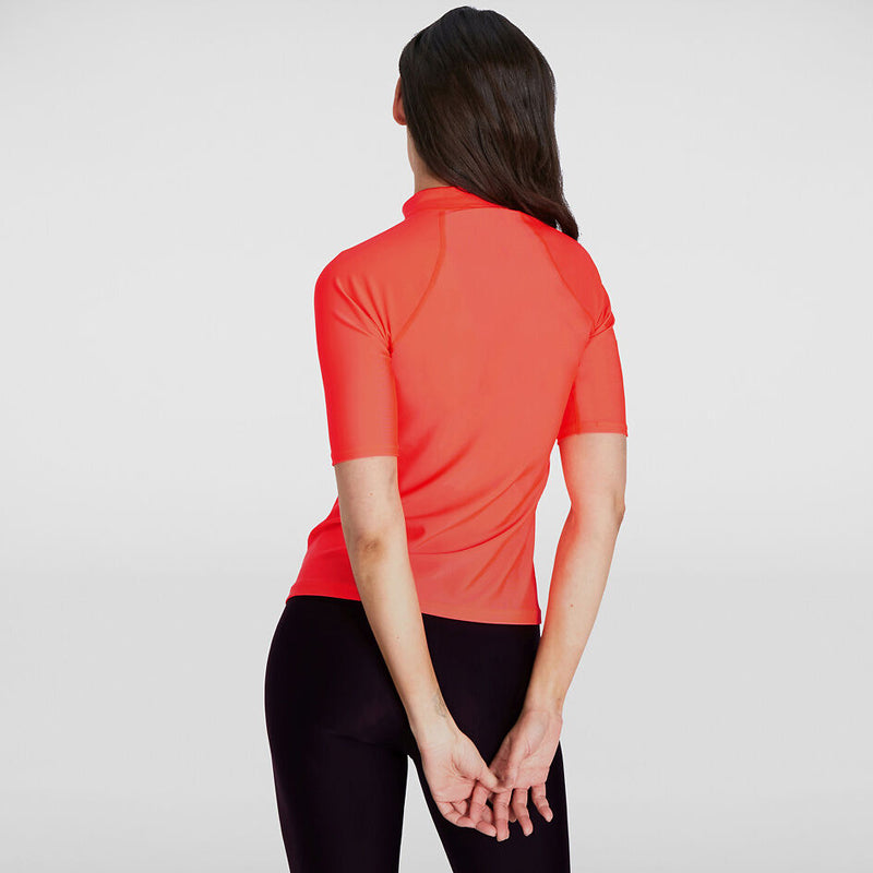 Speedo - Womens Short Sleeve Rash Top - Siren Red