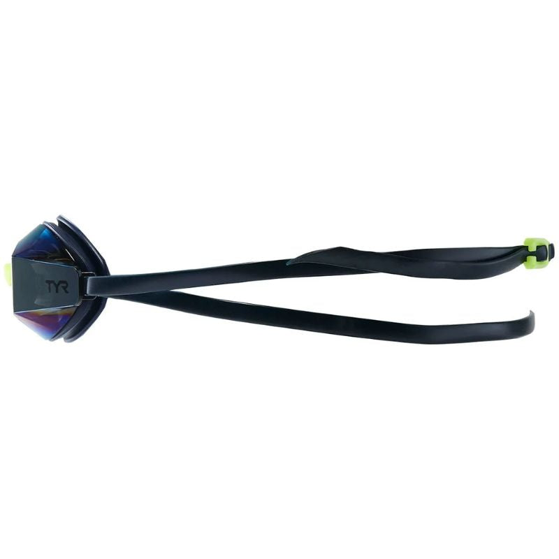 TYR - Adults Black Ops 140 EV Mirrored Racing Goggles - Gold/Navy