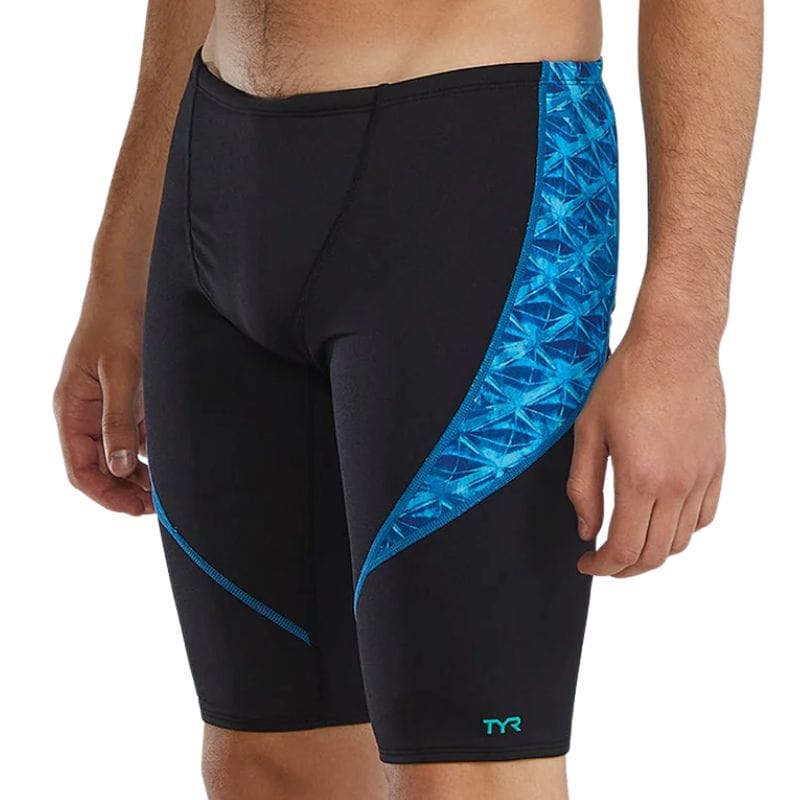 TYR - Oceanid Men's Curve Splice Durafast Elite Jammer - Lt Blue/Aqua