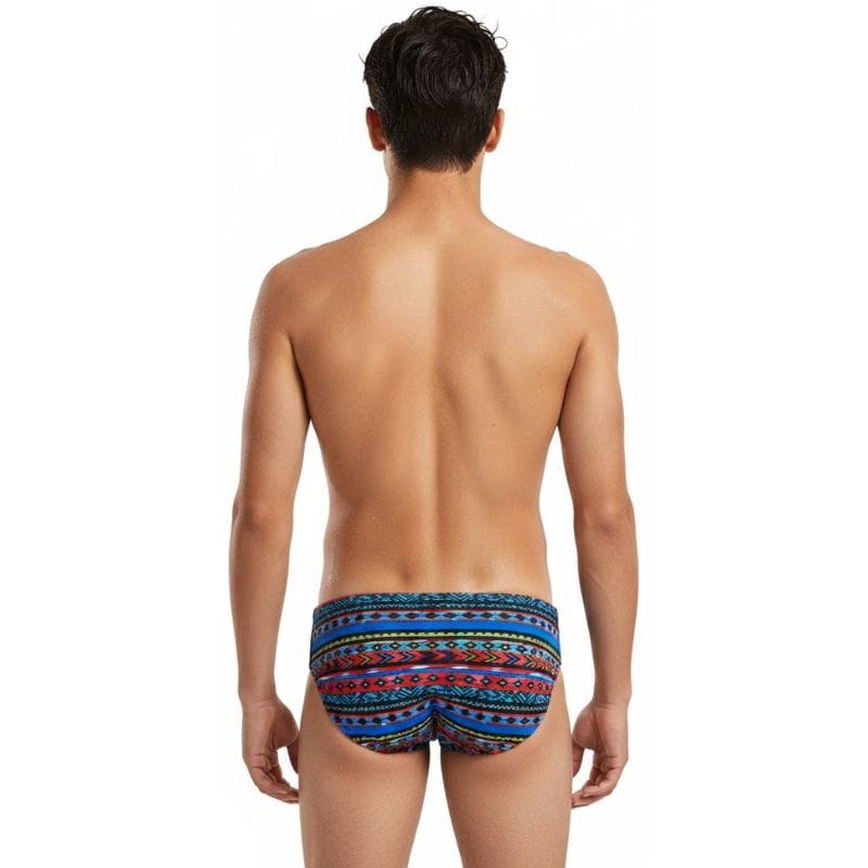 TYR - Santa Fe Boys Racer Briefs - Black/Multi