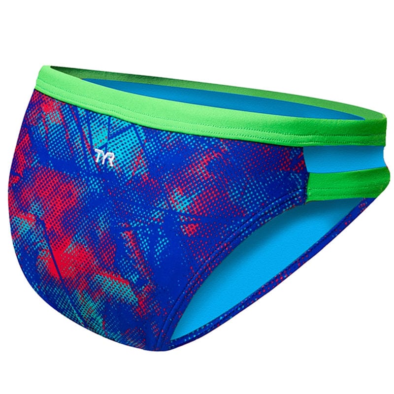 TYR - Canvas Cove Mini Bikini Ladies Bottom - Red/Turquoise/Blue