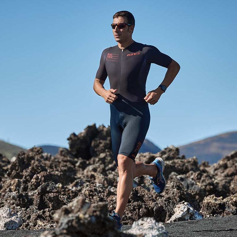 Zone3 - Men's Aeroforce-X II Short Sleeve Trisuit - Black