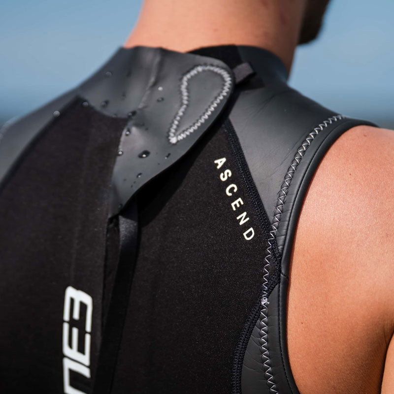 Zone3 - Mens Ascend Sleeveless Wetsuit - Black/Grey