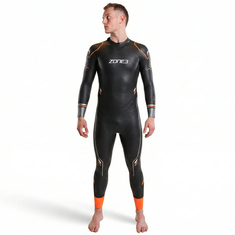 Zone3 - Mens Thermal Aspire Wetsuit - Black/Orange