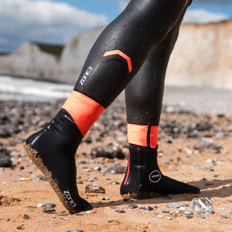 Zone3 - Mens Thermal Aspire Wetsuit - Black/Orange