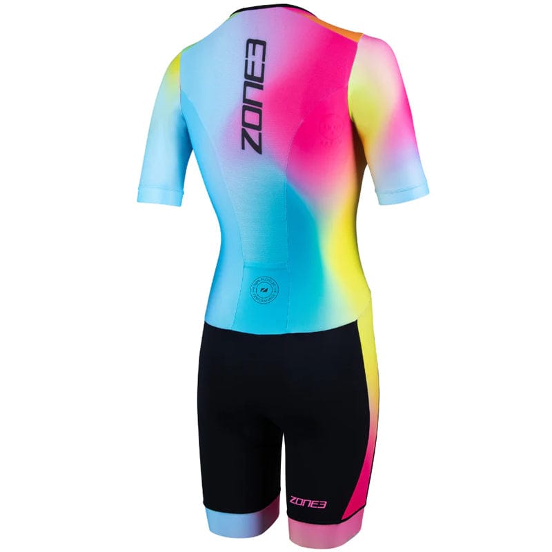 Zone3 - Women's Activate+ Short Sleeve Trisuit - Neon/Black